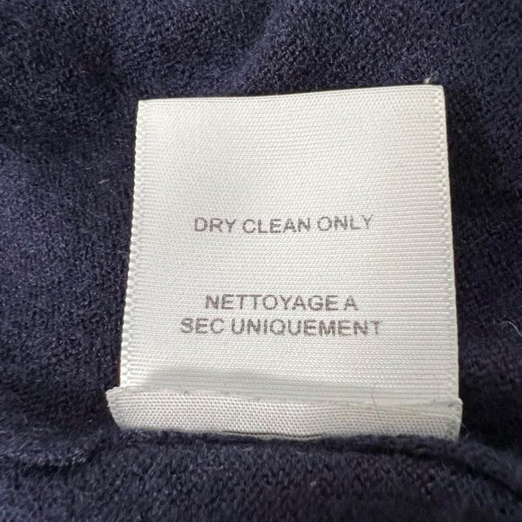 Joie Yael Womens Blue Lace Hem Sweater Cashmere Relaxed Scoop Back size Small - Picture 14 of 15